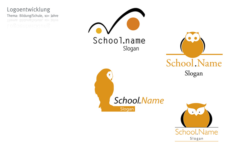 Portfolio logoentwicklung Bildung/Schule